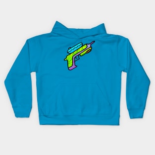 Retro Water Pistol Drawing Kids Hoodie